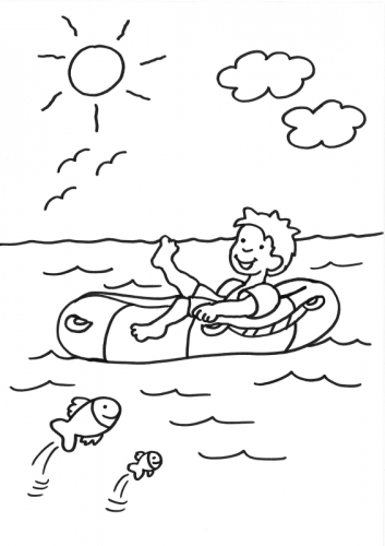 着色页: 独木舟/划艇 (运输) #142199 - 免费可打印着色页