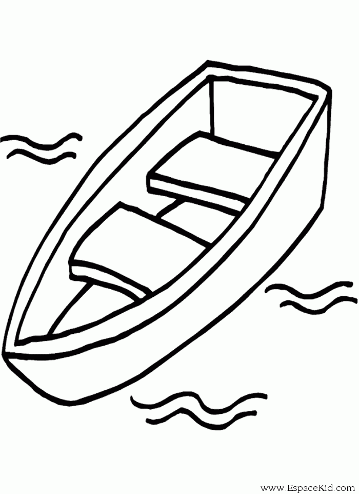 着色页: 独木舟/划艇 (运输) #142315 - 免费可打印着色页