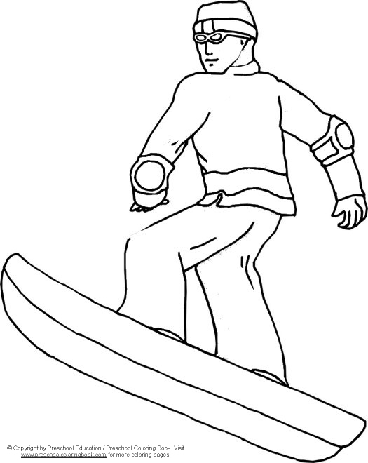 着色页: 滑雪板 / 滑雪板 (运输) #143817 - 免费可打印着色页