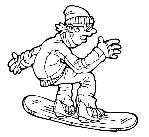 着色页: 滑雪板 / 滑雪板 (运输) #143836 - 免费可打印着色页