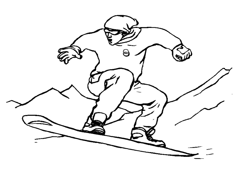 着色页: 滑雪板 / 滑雪板 (运输) #143887 - 免费可打印着色页