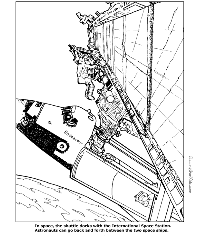 着色页: 飞船 (运输) #140484 - 免费可打印着色页