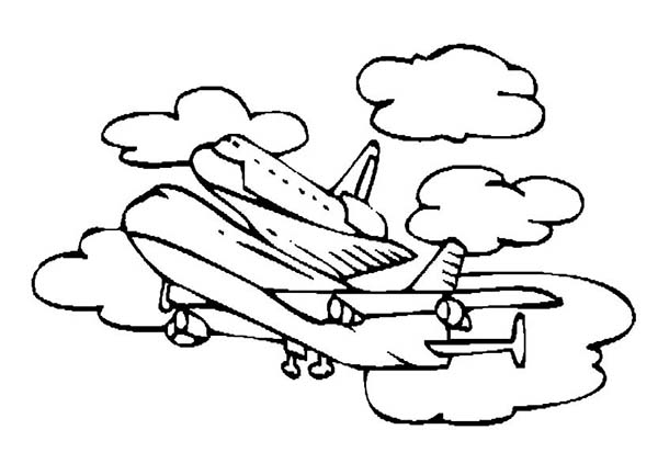 着色页: 飞船 (运输) #140507 - 免费可打印着色页