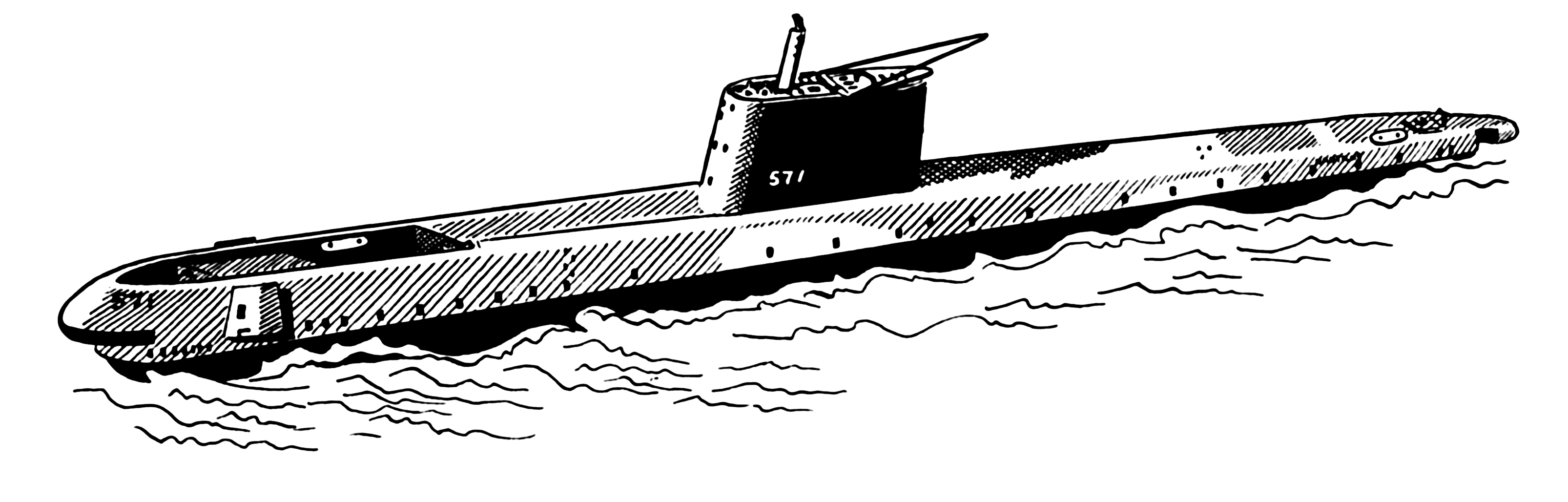 着色页: 潜艇 (运输) #137752 - 免费可打印着色页