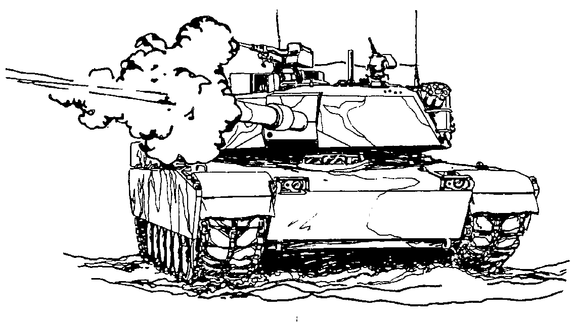 着色页: 坦克 (运输) #138014 - 免费可打印着色页