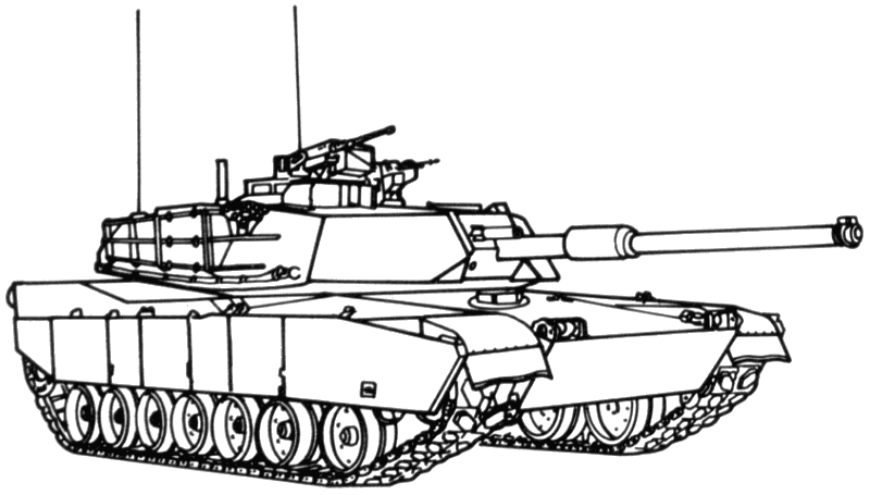 着色页: 坦克 (运输) #138026 - 免费可打印着色页