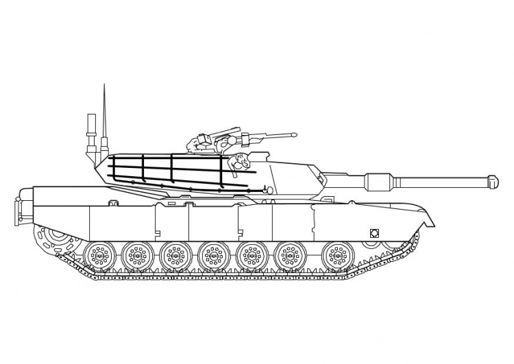 着色页: 坦克 (运输) #138031 - 免费可打印着色页