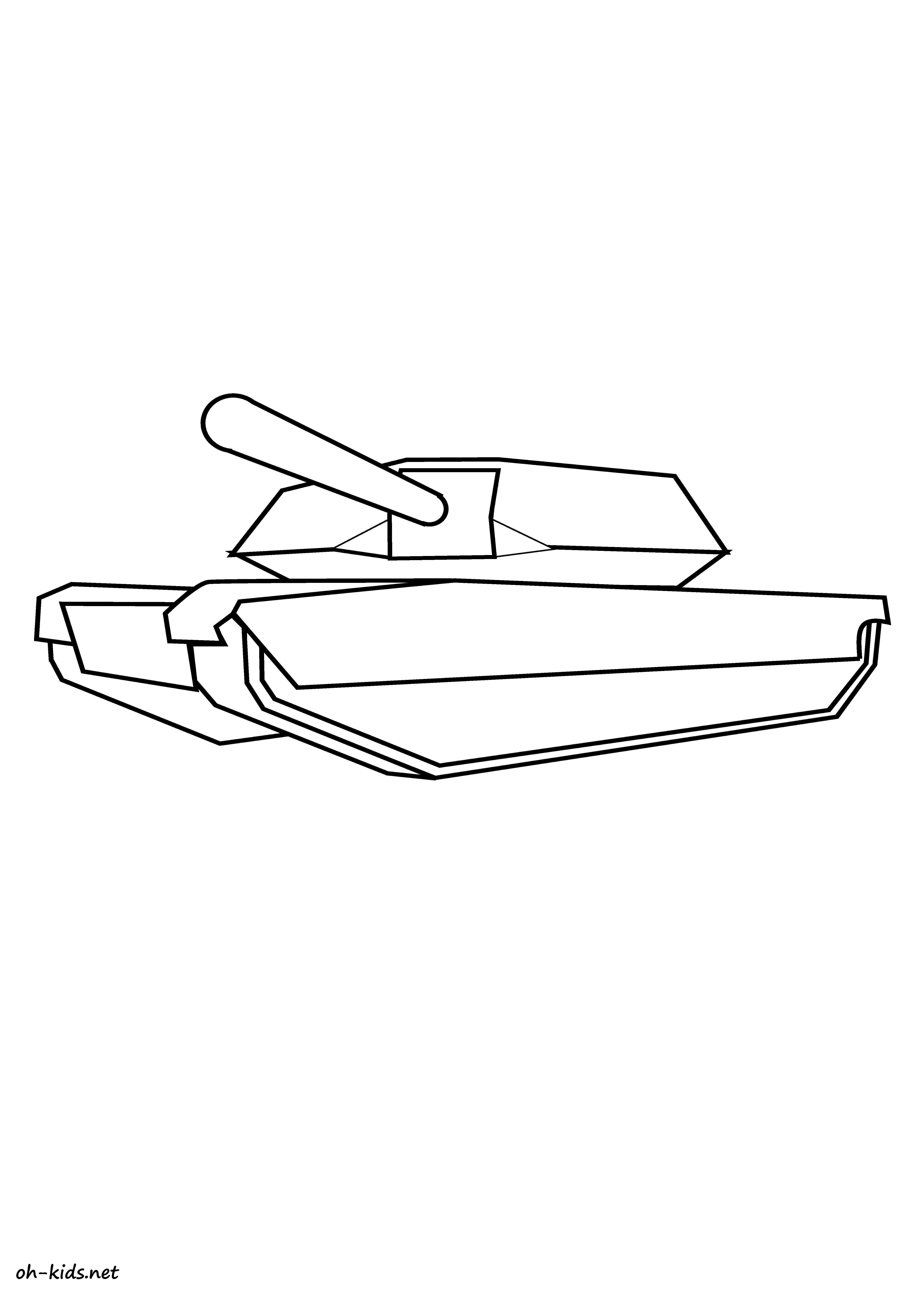 着色页: 坦克 (运输) #138042 - 免费可打印着色页