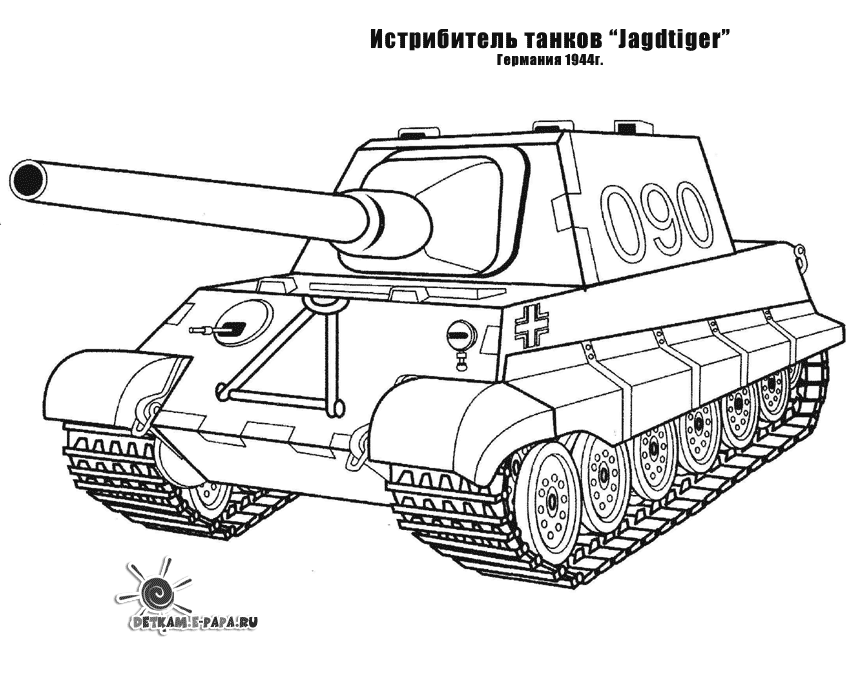 着色页: 坦克 (运输) #138078 - 免费可打印着色页