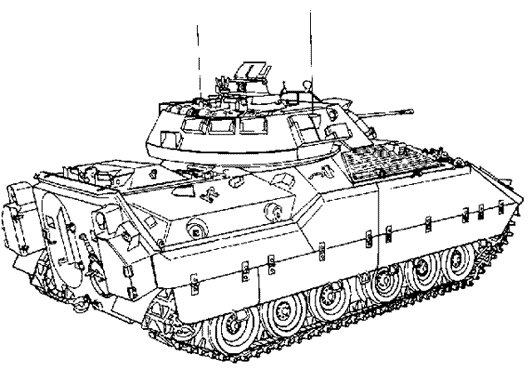 着色页: 坦克 (运输) #138146 - 免费可打印着色页