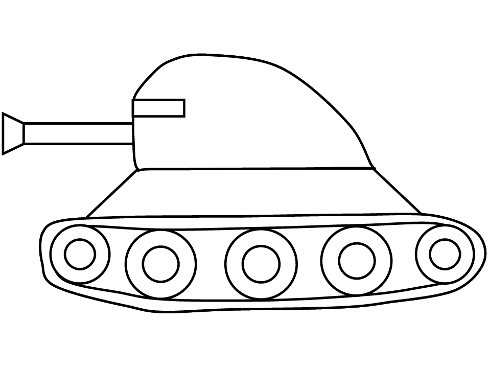 着色页: 坦克 (运输) #138159 - 免费可打印着色页