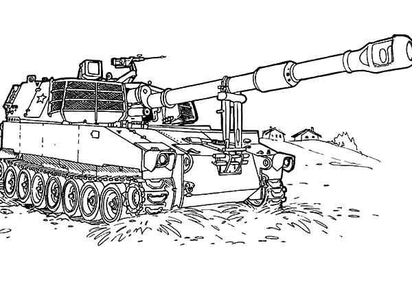 着色页: 坦克 (运输) #138160 - 免费可打印着色页