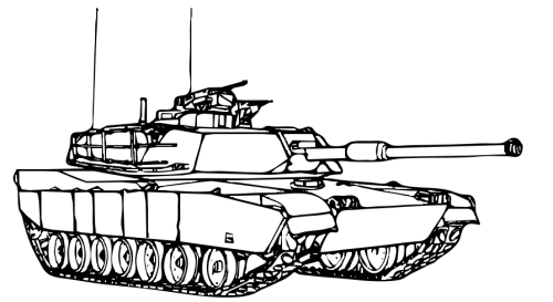 着色页: 坦克 (运输) #138164 - 免费可打印着色页