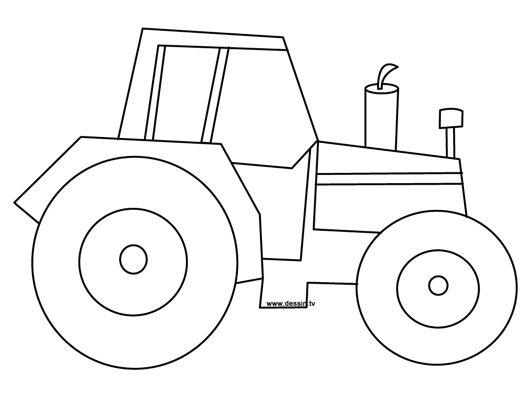 着色页: 拖拉机 (运输) #141934 - 免费可打印着色页