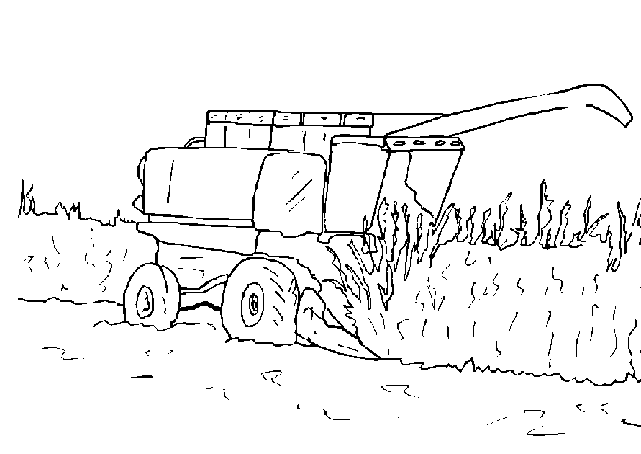 着色页: 拖拉机 (运输) #141947 - 免费可打印着色页