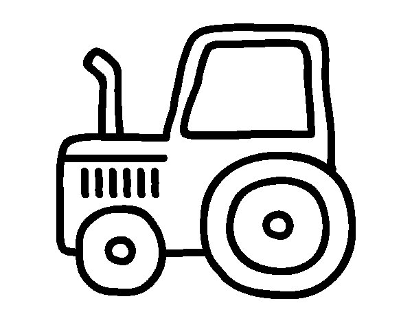 着色页: 拖拉机 (运输) #142041 - 免费可打印着色页