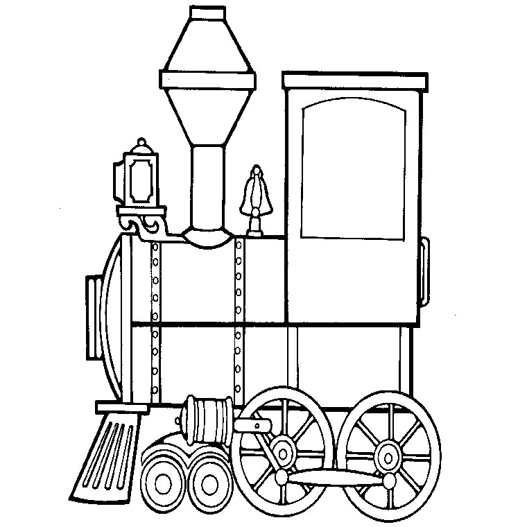 着色页: 火车/机车 (运输) #135028 - 免费可打印着色页