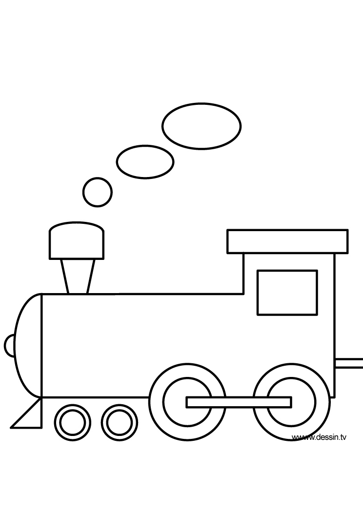 着色页: 火车/机车 (运输) #135029 - 免费可打印着色页