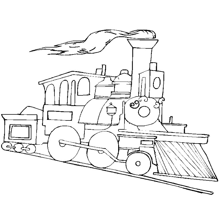 着色页: 火车/机车 (运输) #135030 - 免费可打印着色页