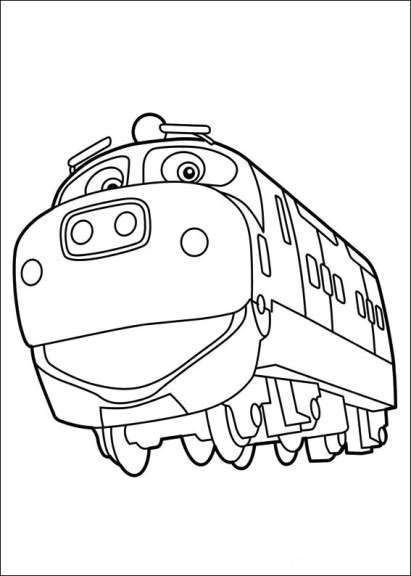 着色页: 火车/机车 (运输) #135041 - 免费可打印着色页