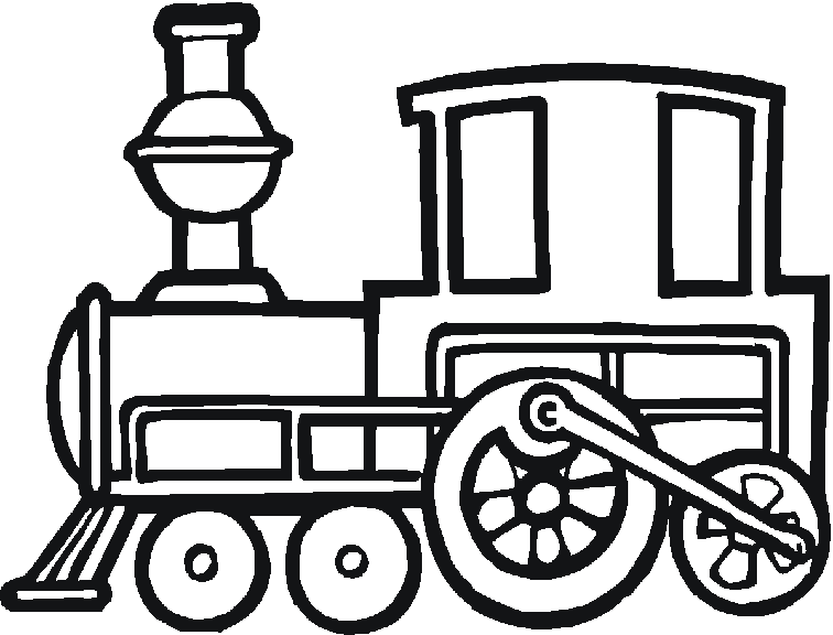 着色页: 火车/机车 (运输) #135042 - 免费可打印着色页