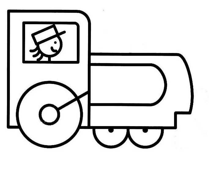 着色页: 火车/机车 (运输) #135044 - 免费可打印着色页