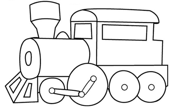 着色页: 火车/机车 (运输) #135046 - 免费可打印着色页