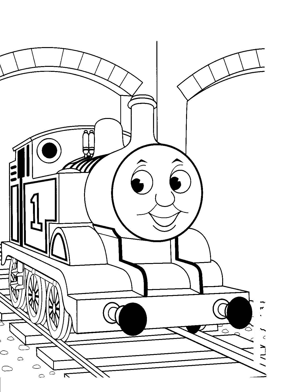 着色页: 火车/机车 (运输) #135075 - 免费可打印着色页