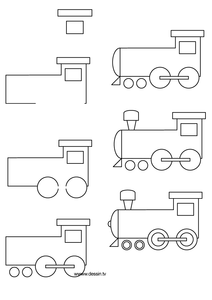 着色页: 火车/机车 (运输) #135079 - 免费可打印着色页