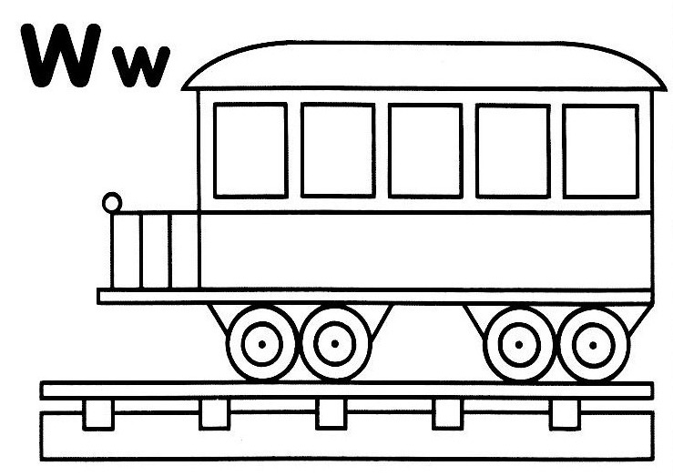 着色页: 火车/机车 (运输) #135093 - 免费可打印着色页