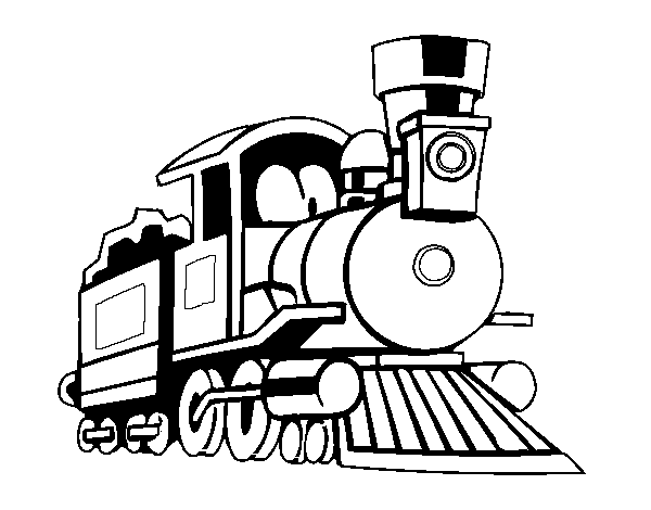 着色页: 火车/机车 (运输) #135139 - 免费可打印着色页