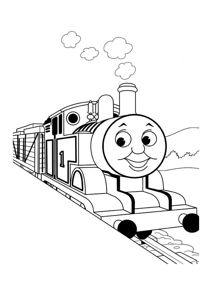 着色页: 火车/机车 (运输) #135163 - 免费可打印着色页