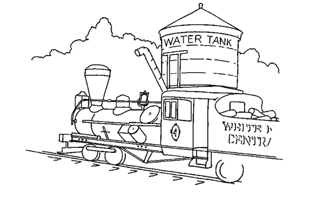 着色页: 火车/机车 (运输) #135226 - 免费可打印着色页