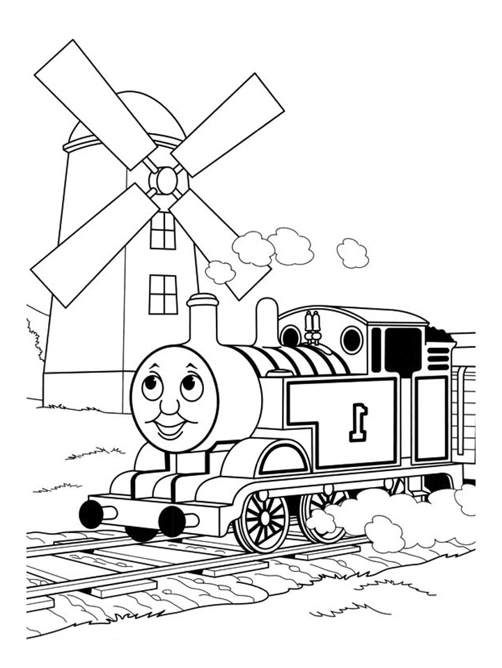 着色页: 火车/机车 (运输) #135241 - 免费可打印着色页