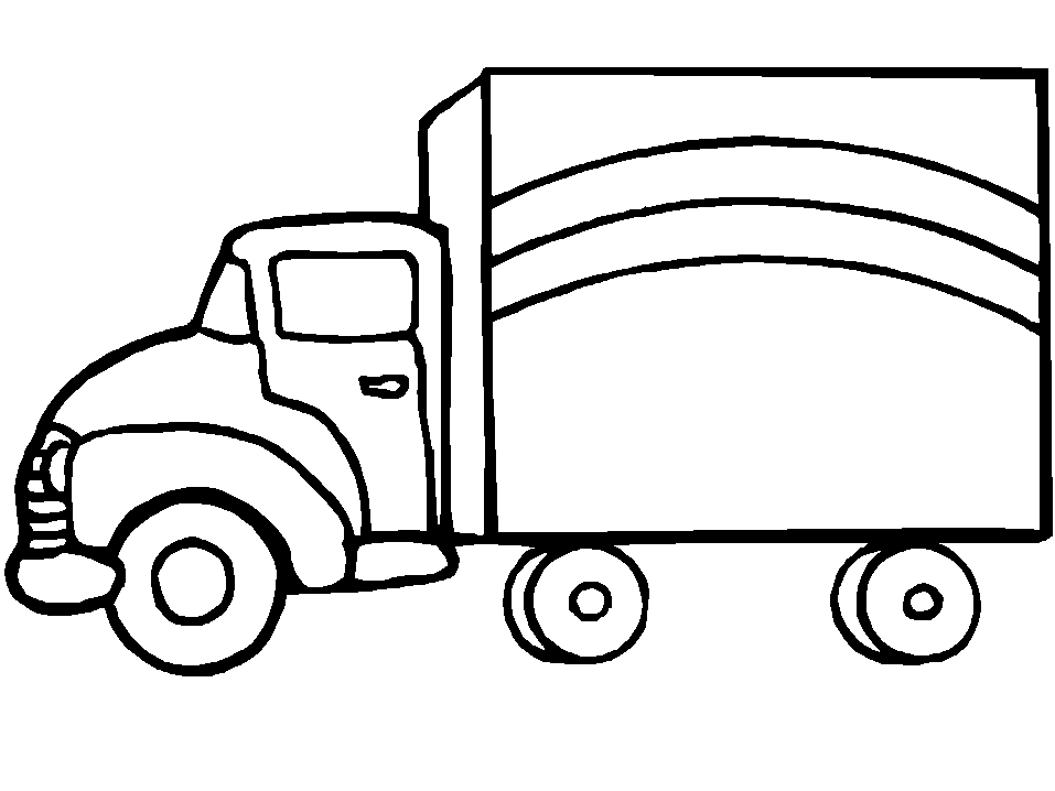 着色页: 卡车 (运输) #135531 - 免费可打印着色页