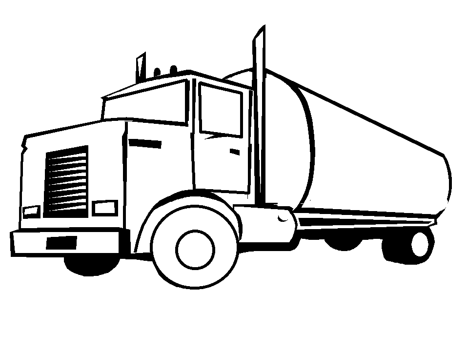 着色页: 卡车 (运输) #135536 - 免费可打印着色页