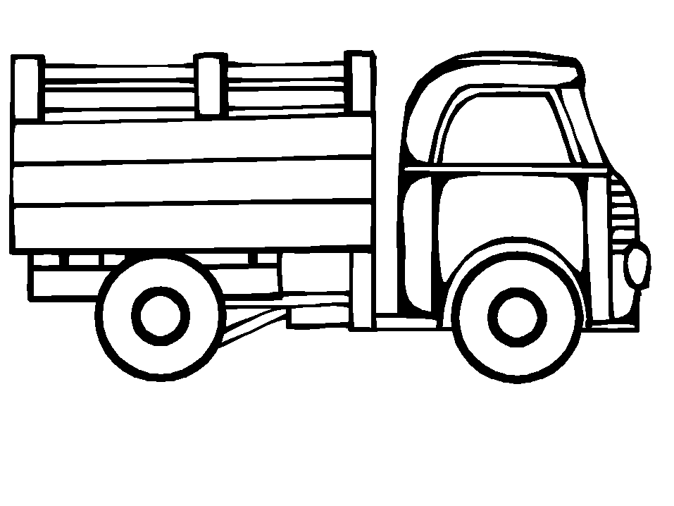 着色页: 卡车 (运输) #135545 - 免费可打印着色页