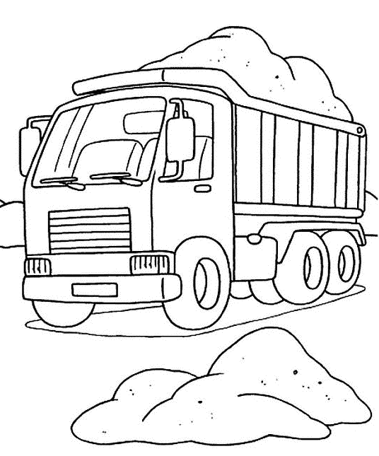 着色页: 卡车 (运输) #135565 - 免费可打印着色页