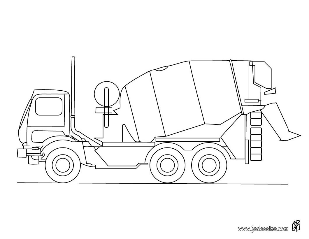 着色页: 卡车 (运输) #135566 - 免费可打印着色页