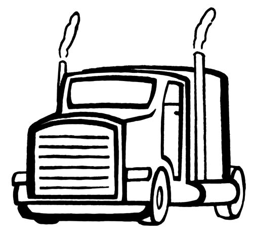 着色页: 卡车 (运输) #135578 - 免费可打印着色页