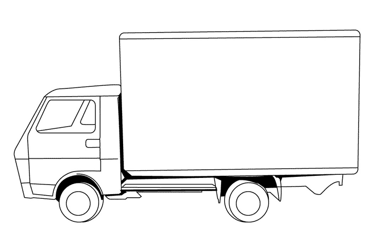 着色页: 卡车 (运输) #135593 - 免费可打印着色页