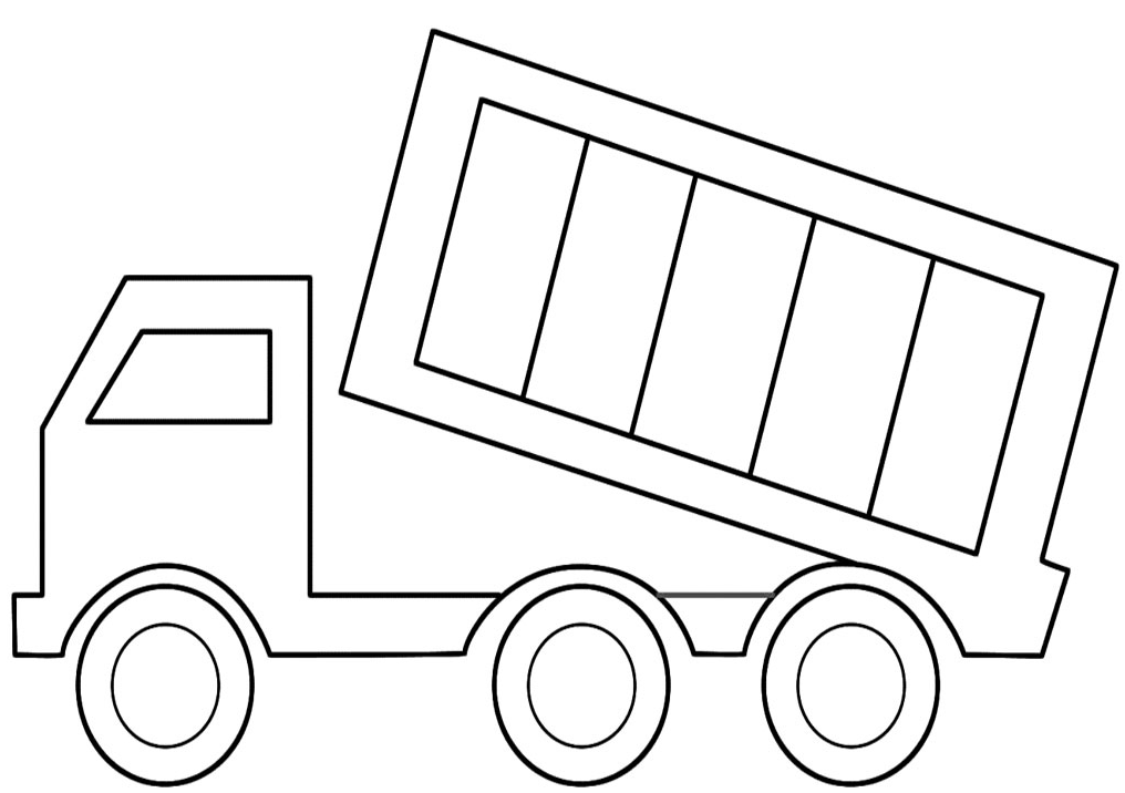 着色页: 卡车 (运输) #135596 - 免费可打印着色页