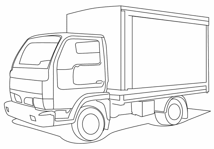 着色页: 卡车 (运输) #135604 - 免费可打印着色页