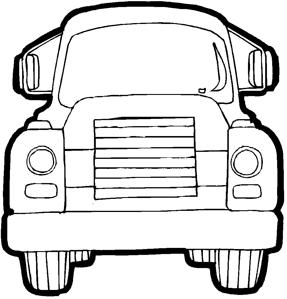 着色页: 卡车 (运输) #135631 - 免费可打印着色页