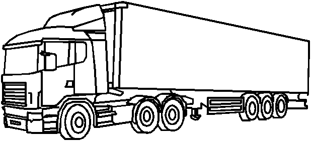 着色页: 卡车 (运输) #135652 - 免费可打印着色页