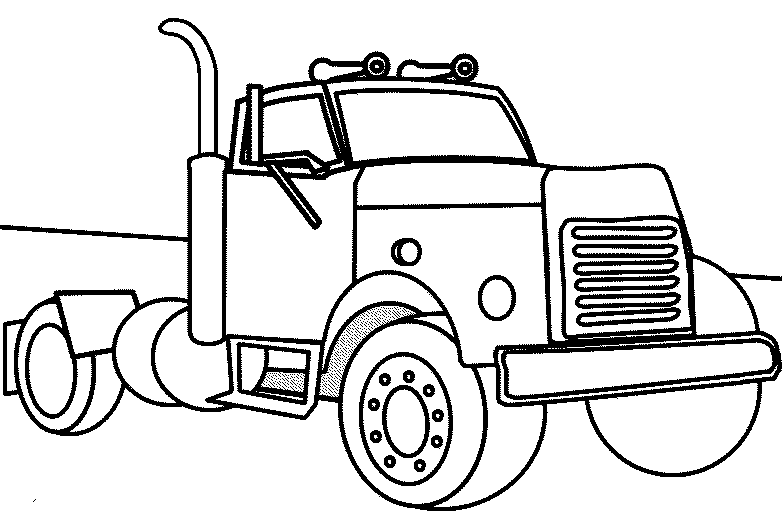 着色页: 卡车 (运输) #135653 - 免费可打印着色页