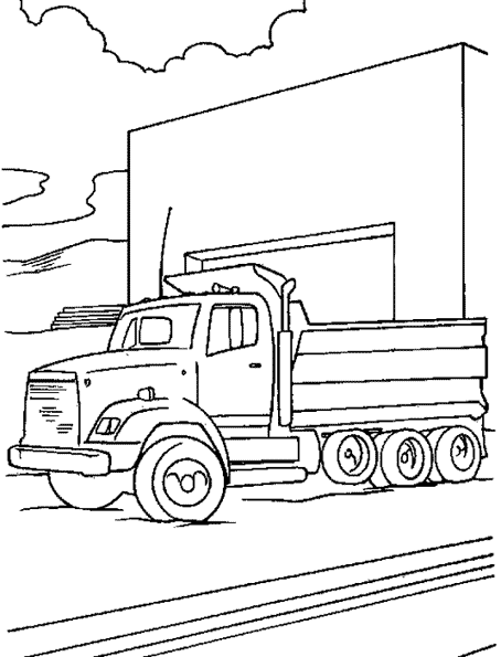 着色页: 卡车 (运输) #135679 - 免费可打印着色页