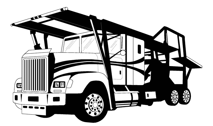 着色页: 卡车 (运输) #135723 - 免费可打印着色页