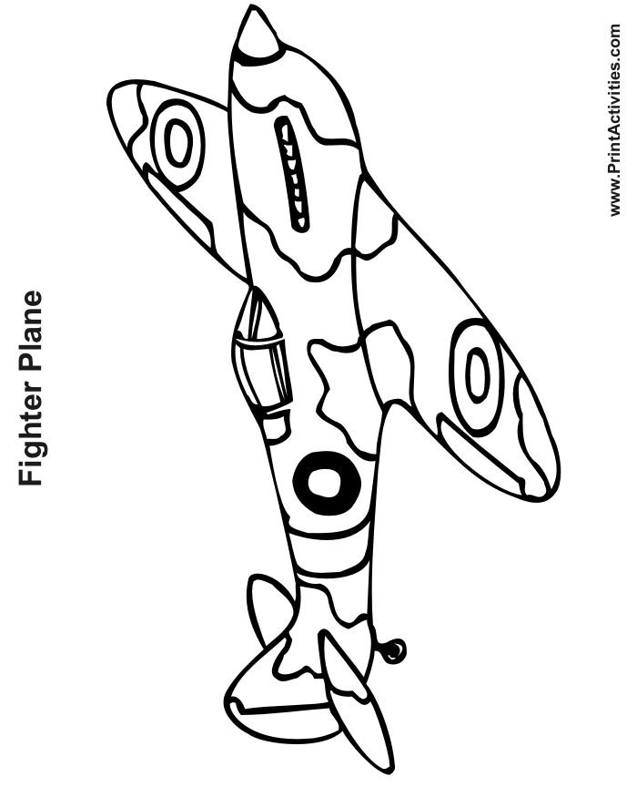 着色页: 军用飞机 (运输) #141095 - 免费可打印着色页