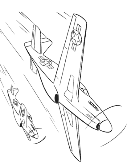 着色页: 军用飞机 (运输) #141249 - 免费可打印着色页